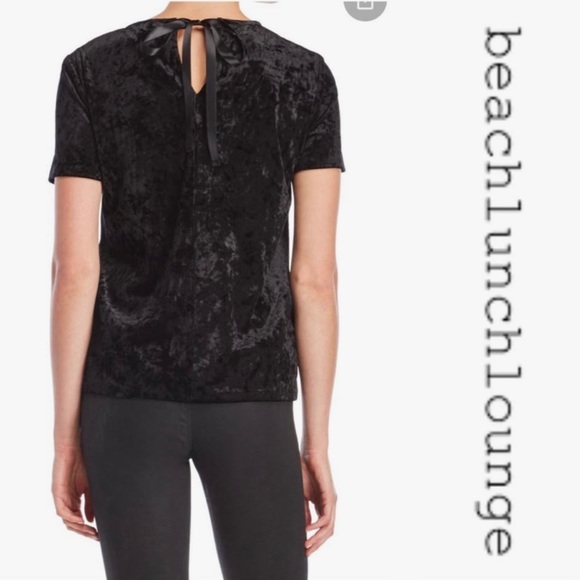 Crushed Velvet tie back blouse - Picture 1 of 3